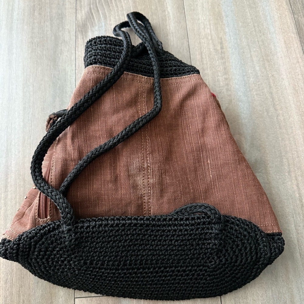 The Sak knitted embroidered southwestern drawstring backpack - Picture 2 of 6